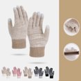 thumbnail image 4 of Hellosay Women Winter Gloves Knit Thermal Warm Touch Screen Gloves Christmas Gifts Pink, 4 of 6