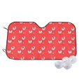 thumbnail image 2 of Lsque Cartoon Rooster Car Windshield Sun Shade | Accordion Folding Style Auto Shade for Car Truck SUV Van | Blocks UV Rays Sun Visor Protector | Small, 2 of 7