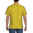 thumbnail image 3 of Bixox Men's Ducky Cartoon Animal Yellow Printed Short Sleeve Skinny Athletic T-Shirt, 3 of 6