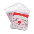 thumbnail image 4 of 50 Uds. Bolsas de regalo de galletas de dulces de Navidad de 10x10cm de plástico, 4 of 4
