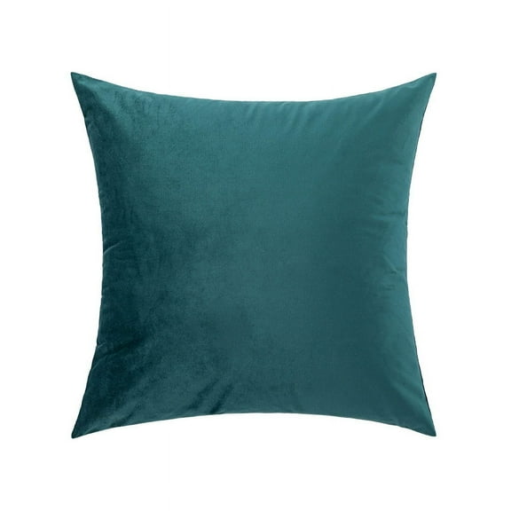 Xukmct Set of 1 Velvet Throw Pillow Cover Decorative Soft Pillow Case Solid Color Cushion Cover for Couch Sofa Bedroom Car, 18x18 inch