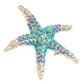thumbnail image 2 of Rdeghly Women Lady Starfish Sea Rhinestones Brooch Broach Pin Party Decor Gift New, 2 of 8