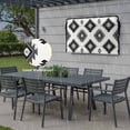 thumbnail image 6 of Outdoor TV Cover 58x37x4.5in, Black Aztec Ethnic Style Weatherproof TV Screen Protector with Zipper, Retro Color Block Outside Television Cover Fits Up to 60-65", 6 of 9