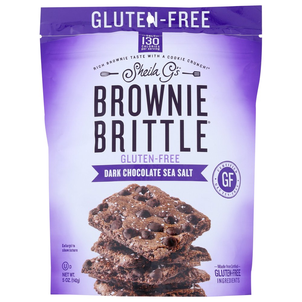 Sheila G'S Brownie Brittle Dark Chocolate Sea Salt Gluten Free, 4.5 Oz