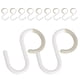 thumbnail image 5 of 12 Uds. Ganchos en forma de S, ganchos de plástico para colgar llaves, soporte para toallas de baño, ganchos de cocina (S), 5 of 5