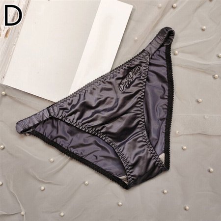 

Women Silk Satin Panties Briefs T-Back Knicker Lingerie G-String Thong Underwear