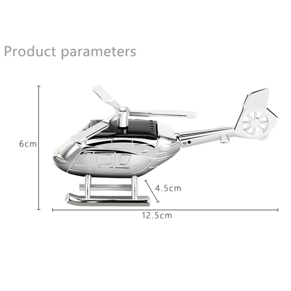Air Freshener, Car Fragrance Diffuser Solar Rotating Automotive Air Fresheners Ornament Helicopter Shape Solid Aromatherapy Decoration for Car and Home