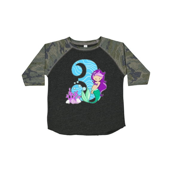 Inktastic Third Birthday Mermaid Girls Toddler T-Shirt