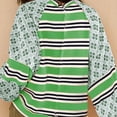 thumbnail image 4 of WEAIXIMIUNG Chandail en Molleton Surdimensionné pour Femmes Zip Motif Assorti Col Rond Pull Ample Manches Longues T-Shirt Haut, 4 of 8