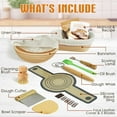 thumbnail image 2 of COOKSMITP Bread Proofing Basket Set, 9" Round & 10" Oval, A Complete Sourdough Starter Kit with Bread Sling, Brush, Bread Lame, Dough Whisk, Bowl Scraper, Dough Scraper - Sourdough Tools and Supplies, 2 of 6