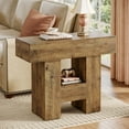 thumbnail image 2 of Tribesigns 2-Tier Narrow End Table, Farmhouse Sofa Side Table with Storage Shelf, 2 of 8