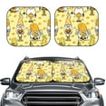 thumbnail image 2 of Fotbe Garden Honeybee Gnomes Juego de 2 Piezas de Parasoles para Parabrisas | Bloqueador Solar para Auto | Accesorios Plegables para Protección Solar Interior-Medium, 2 of 6