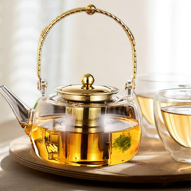 Lipstore Glass Teapot Stoves Boiled Tea with Removable