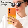 thumbnail image 5 of Magnetic Case for Samsung Galaxy S23 Ultra 5G, Luxury Gradient Neon Color Case Compatible with MagSafe Charger Cover with Camera Lens Protector Pretty Case for Women and Girl - Orange Yellow, 5 of 14