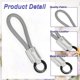 thumbnail image 3 of Cadena de Llave de Cuero Hecha a Mano Uxcell, Colgante de Bolsa Elegante, Cordón de Cuero para Teléfono Móvil, Llavero para Automóvil, Accesorios de Llavero para Mujeres y Hombres, Gris, 3 of 6