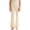 White, variant on CPNG Girls Ribbed Knit Flare Pants Solid Color Elastic Waist Bell Bottoms Pants with Ruffled Trim Stretchy Casual Daily Wear Long Pants