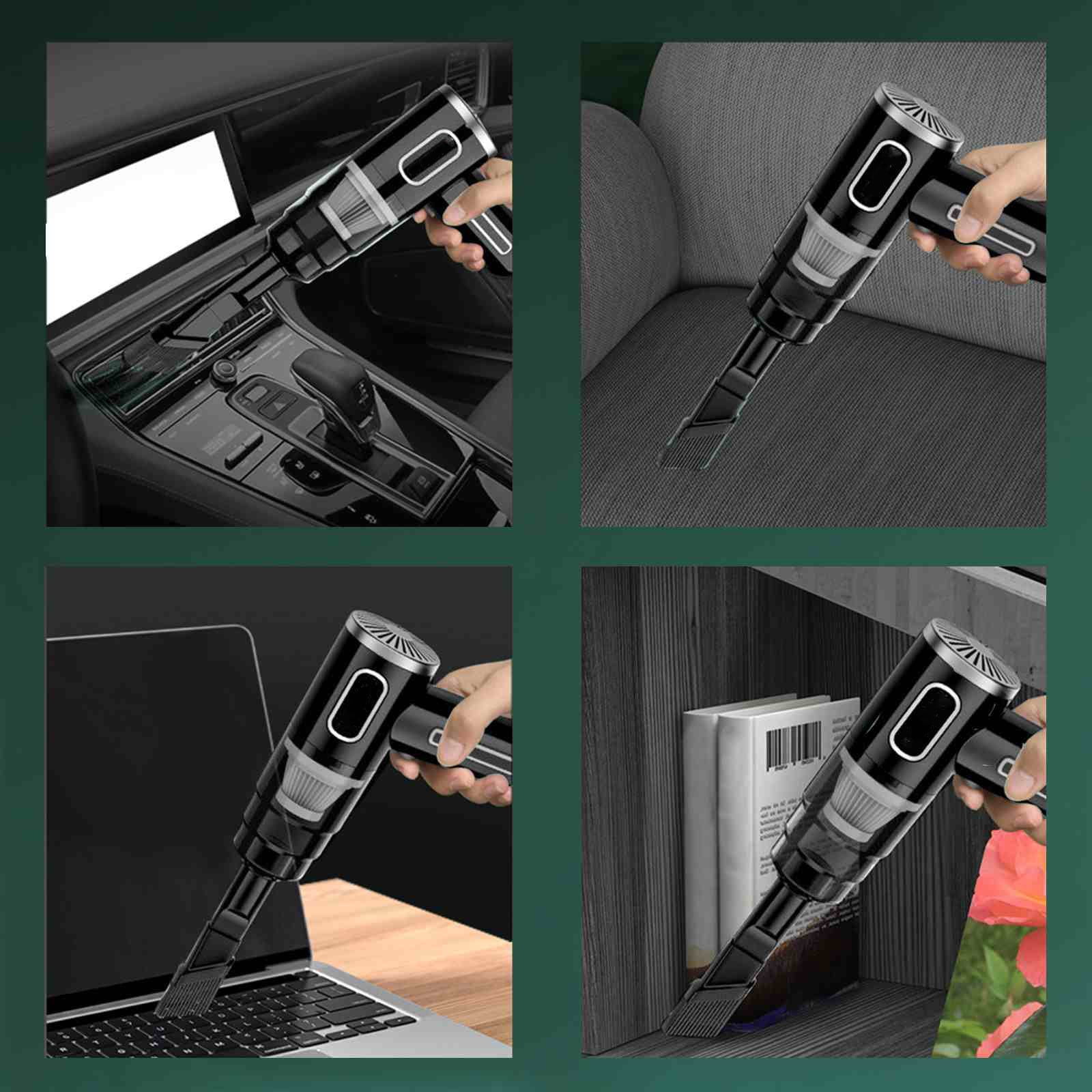 Uiz Merueh Mini Car Vacuum Handheld Vacuum Cordless Car Vacuum Powerful Suction Hand Vac for Car,Office,Home Cleaning