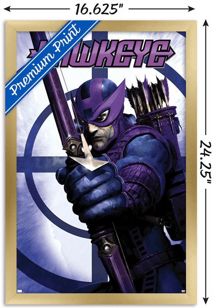 Marvel Comics - Hawkeye - Dark Reign: Hawkeye #1 Wall Poster, 14.725" x 22.375", Framed