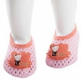 thumbnail image 2 of ZCFZJW Cute Cartoon Pattern Baby Floor Socks Summer Toddler Kids Boys Girls Anti-Slip Slipper Shoes Home Indoor Soft Soled Shoes Socks Z06-Pink 12-18 Months, 2 of 4
