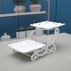 thumbnail image 5 of 2-story Cake Dessert Stand Cupcakes Pastries Cookie Tray Candy Stand Buffet Fruit Stand Wedding Use Square, 5 of 5
