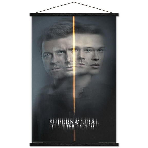 Supernatural - Dual Faces Wall Poster with Wooden Magnetic Frame, 22.375" x 34"
