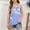 Blue, variant on BRGZLK Summer Tank Tops for Girls Loose Fit Round Neck Sleeveless Tops cute Floral Print Flowy Casual Tunic Top Green 9-10 Years