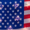 thumbnail image 5 of Northlight Lighted Holographic American Flag Window Decoration - 17" - Clear Lights, 5 of 6