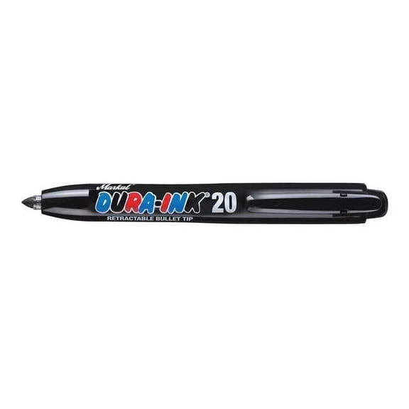 Dura-Ink Retractable Ink Marker,Black 96575