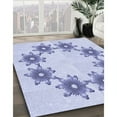 thumbnail image 2 of Ahgly Company Indoor Round Patterned Lavender Blue Area Rugs, 6' Round, 2 of 6