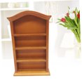 thumbnail image 3 of WHAMVOX 1Set Miniature Bookshelf Light Brown Bamboo for Home Decoration and Indoor Use, 3 of 8