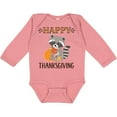 thumbnail image 3 of Inktastic Happy Thanksgiving Holiday Raccoon Boys or Girls Long Sleeve Baby Bodysuit, 3 of 5