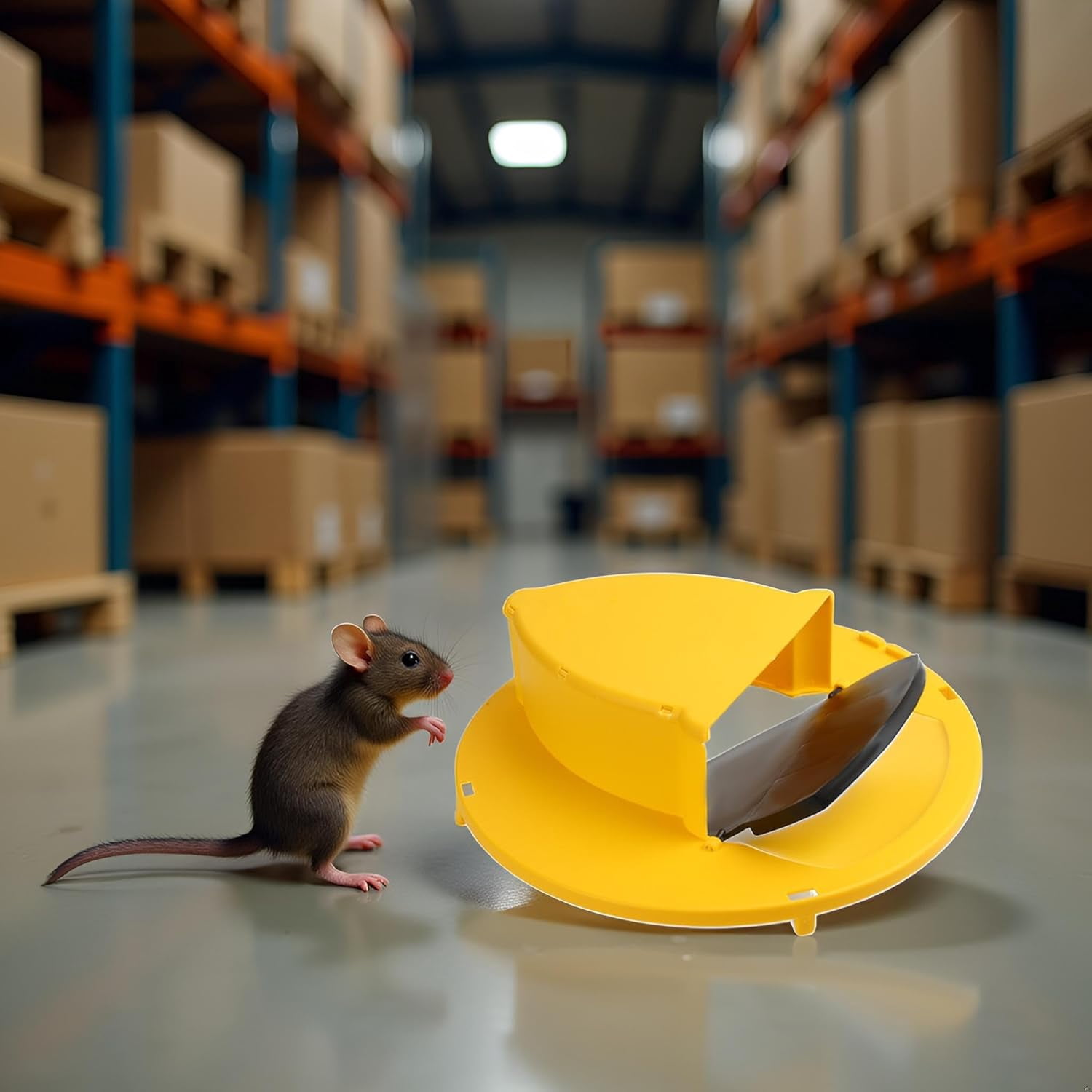 Mouse Trap Bucket- 5 Gallon Bucket Lid Mouse Rat Trap 4 Pack - Automatic Reset Flip and Slide Mouse Trap - Humane Mouse Rat Traps for Indoor Outdoor Use - Reusable Mouse Trap