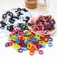 thumbnail image 2 of 100 unidades de pequeñas bandas para el pelo para niñas, diademas elásticas coloridas para niñas, coletero de nailon, accesorios para el cabello, 2 of 5