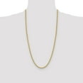 thumbnail image 2 of Diamond2Deal 14K Yellow Gold 3.8 mm Regular Rope Chain Necklace for Mens 28", 2 of 7