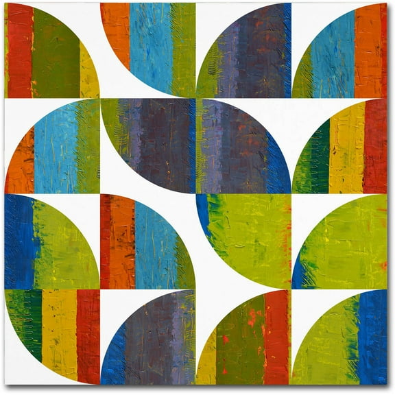 Trademark Fine Art "Quarter Rounds 1.0" Canvas Art by Michelle Calkins