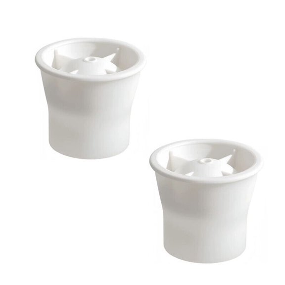 2x Large Ice Ball Maker Cube Tray Big Silicone Mold Sphere Whiskey Round Mould-White