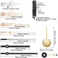 thumbnail image 5 of Quartz Pendulum Clock Movement DIY Movement Kit with 2 Pairs Hands Pendulum,DIY Mechanism Pendulum, 5 of 5