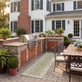 thumbnail image 3 of Safavieh Courtyard Candace Spotted Indoor/Outdoor Runner Rug, Light Green/Ivory, 2'3" x 6'7", 3 of 11
