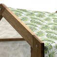 thumbnail image 5 of Palm Leaf Pet House, Exotic Pattern with Tropical Leaves in Watercolor Art Style Jungle Luau Hawaii, Outdoor & Indoor Portable Dog Kennel with Pillow and Cover, 5 Sizes, Fern Green, by Ambesonne, 5 of 5