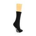 thumbnail image 2 of Nobles Assorted Anti Skid/ No Slip Hospital Gripper Socks, Great for adults, men, women. Designed for medical hospital patients but great for everyone (2 Pack Black), 2 of 3