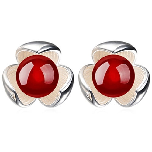 Details about   Set Jewelry Wedding For Women 925 Sterling Silver RED CARNELIAN Earrings Pendant