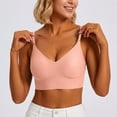 thumbnail image 2 of Seamless Wireless Bras for Women, Deep V Neck Adjustable Thin Strap, No Underwire Comfort Everyday Sleep Bra, 2 of 6