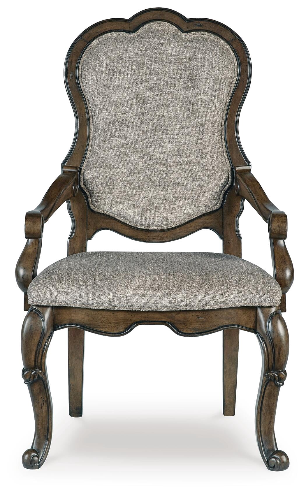 Signature Design by Ashley Maylee Dining Arm Chair, Set of 2, Dark Brown