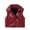 Red, variant on MeetoTime Kids Sleeveless Leather Winter Jacket Outerwear Casual Solid Color Zipper Lapel Coat for Baby Boys Girls 1-10 Years