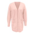 thumbnail image 5 of Sweaters for Women Trendy Knit Long Sleeve Cardigan Solid Color Fall Outerwear, 5 of 5