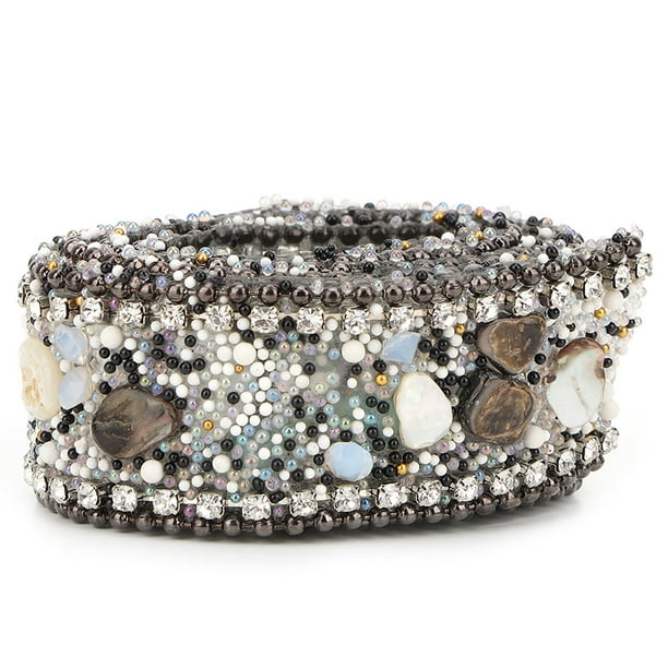 Rollo de malla de diamantes de imitación de 2,5 cm para manualidades, cinta decorativa con cadena de diamantes de imitación (#06)