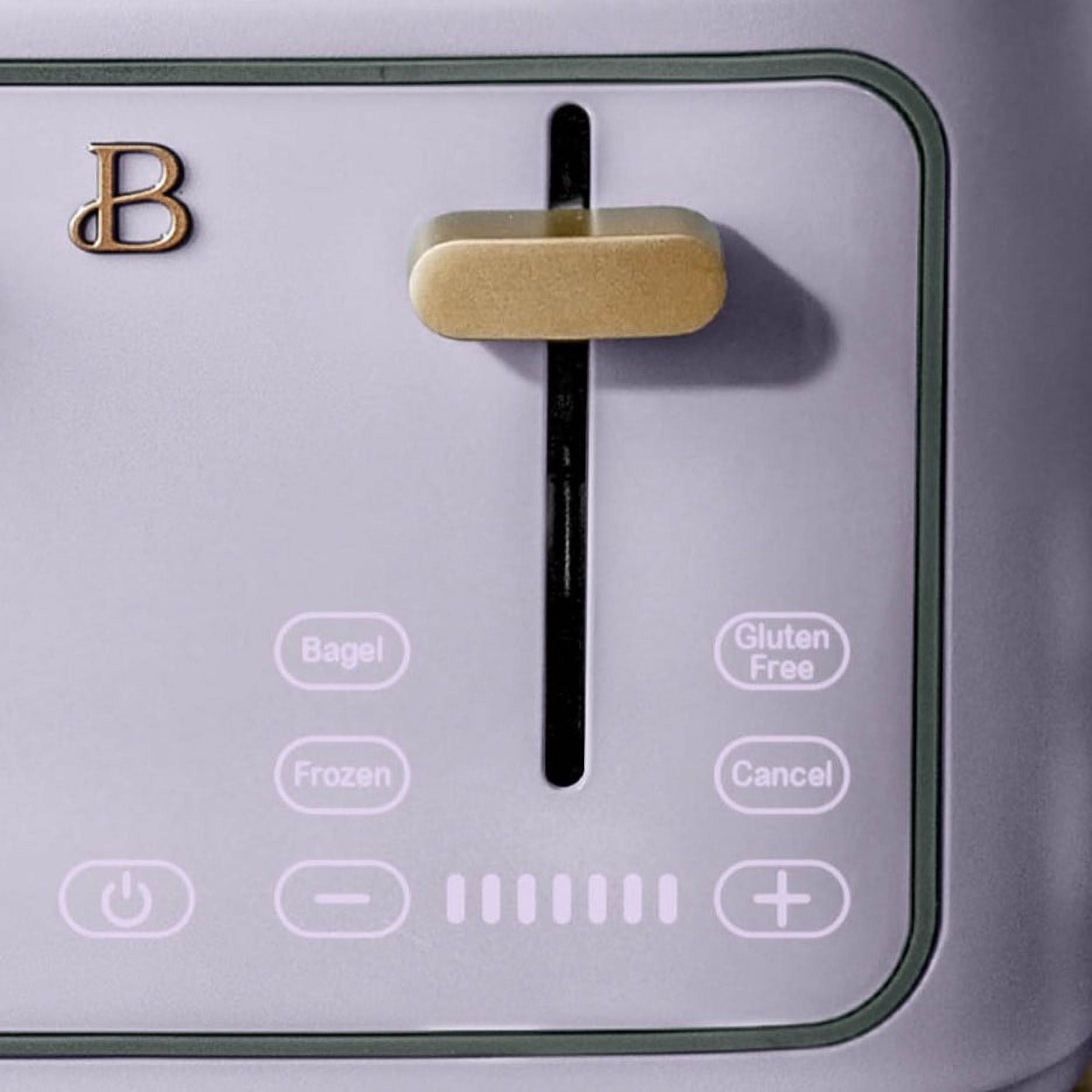 Beautiful 4-Slice Toaster with Touch-Activated Display, Lavender by Drew Barrymore