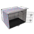 thumbnail image 6 of Vibrant Dog Crate Cover, Repetitive Cartoon Flying Piglets Wings Pattern, Easy to Use Pet Kennel Cover Small Dogs Puppies Kittens, 7 Sizes, Pale Pink Pale Blue, by Ambesonne, 6 of 6