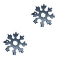 thumbnail image 4 of maskred 18-in-1 Snowflake Multi-tool tool Card Combination Compact Portable Outdoor spanner wrench Multifunction Camping Tool black 2Set, 4 of 6