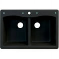 thumbnail image 3 of Transolid Aversa 33'' L x 22'' W Double Basin Drop-in Kitchen Sink, 3 of 4